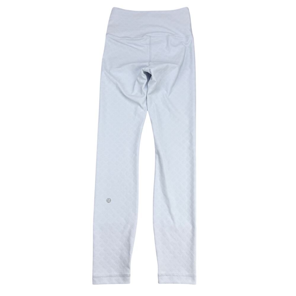 LULULEMON 3D Jacquard Diamond Train High-Rise Tight 25" Size 4 Starch Blue - Picture 6 of 9